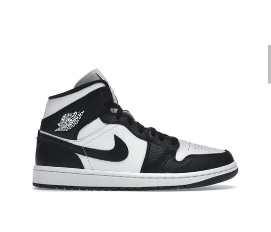 Nike Air Jordan 1 Mid Split Black White (W)
