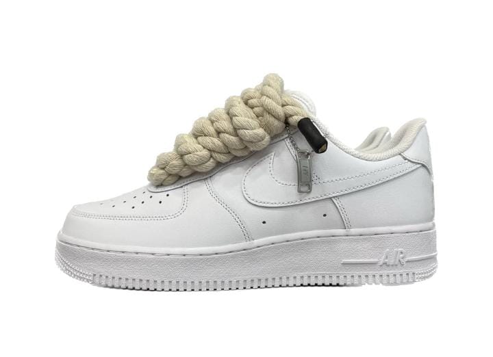AIR FORCE WITH ROPE LACE WHITE